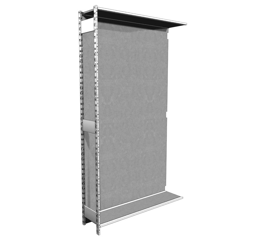 Industrial Shelving S-Series Open Uprite with Back Lozier