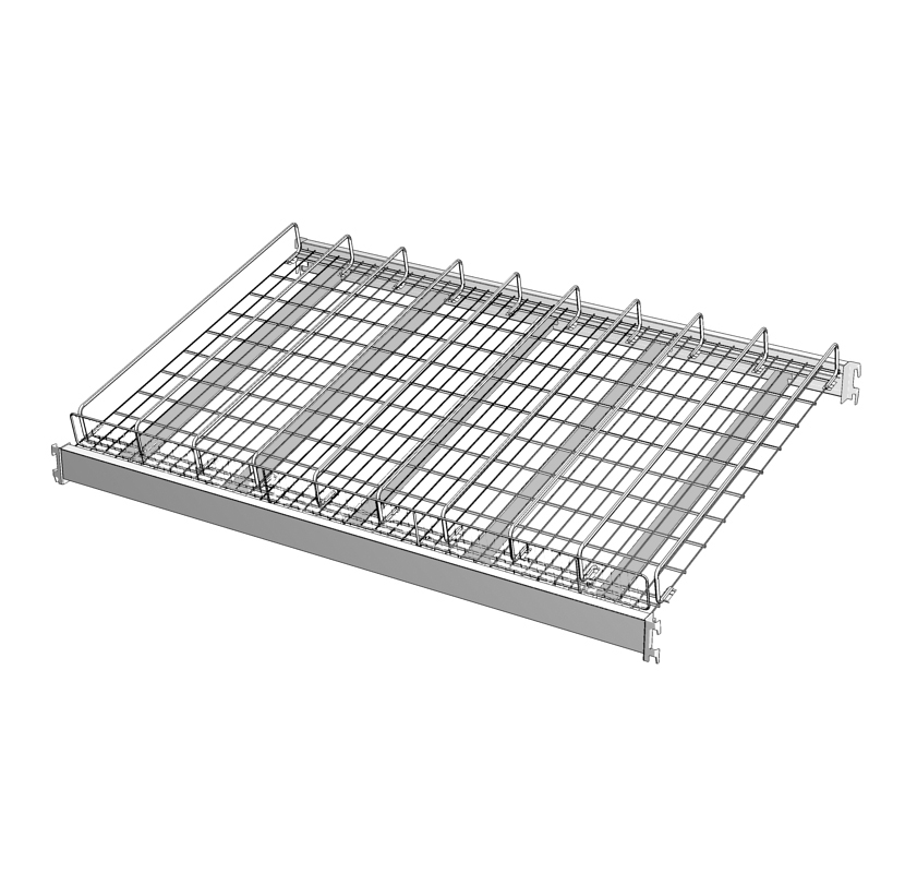 Widespan Gravity Flow Wire Shelf Assembly