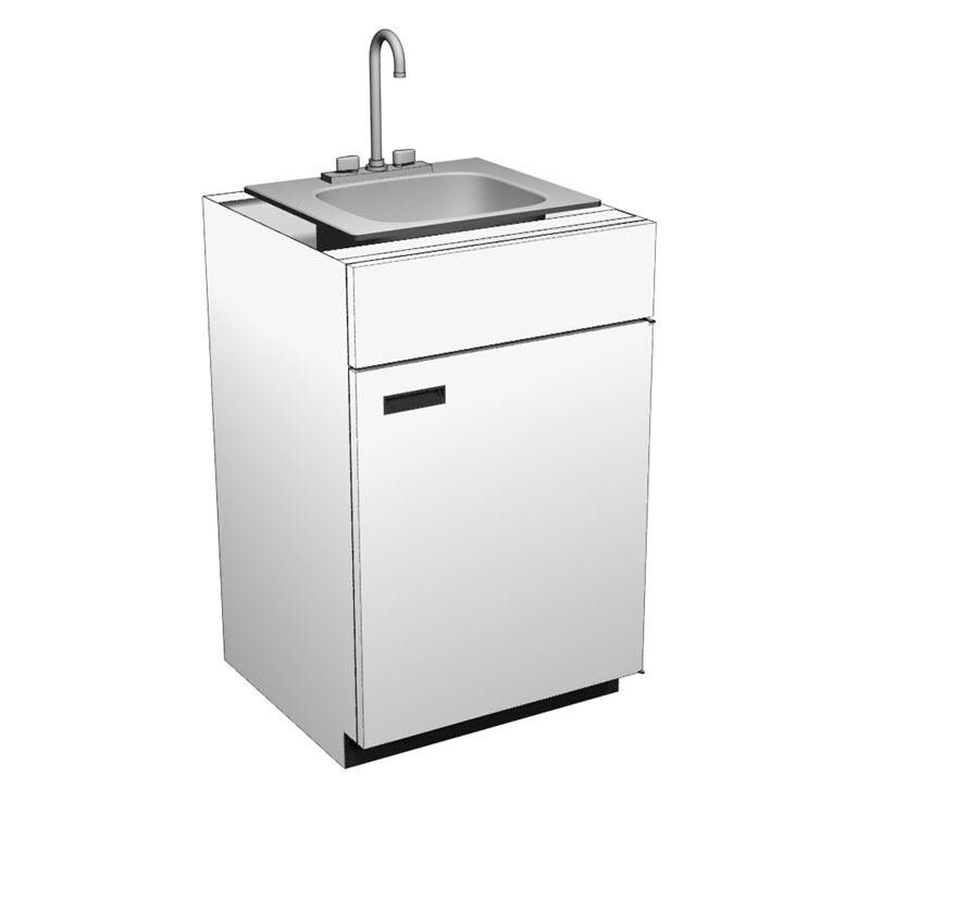 Pharmacy Shelving Sink Unit Lozier